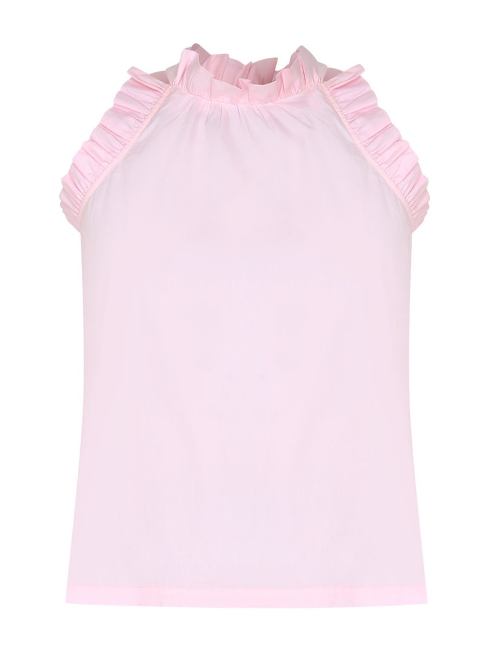 Pink-A-Boo Chaney Sleeveless Ruffle Top - Picture 2 of 12